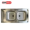 خرید سینک روکار مدل 5.*50*100 دو لگن استیل البرز