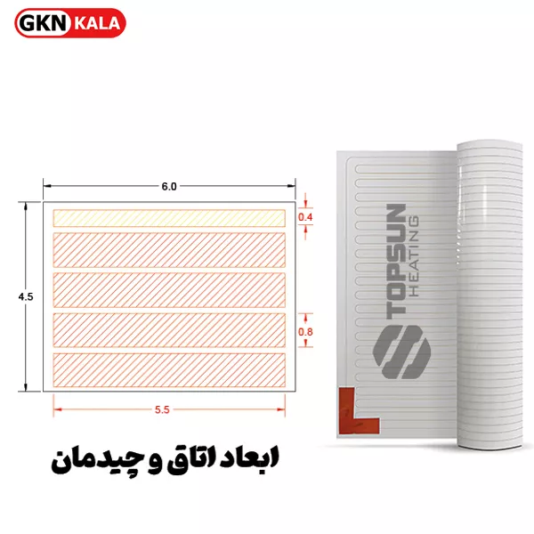 خرید پکیج گرمایش از کف برای فضای 6×4.5 مترمربع