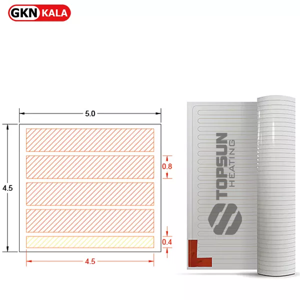 پکیج گرمایش از کف برای فضای 5×4.5 مترمربع